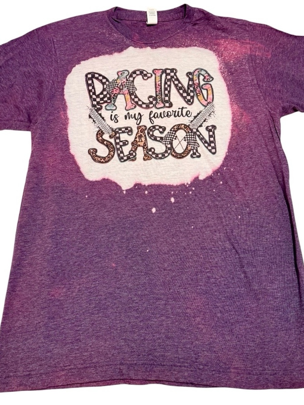 Tultex Purple Graphic Racing is my favorite season.🏁 Medium. NWOT! Never worn!